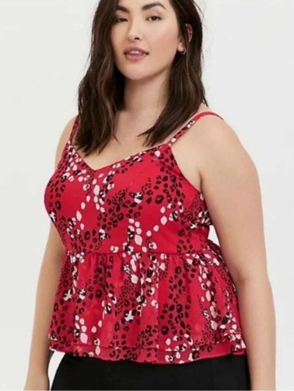 Torrid Peplum Chiffon Midi Cami size 1